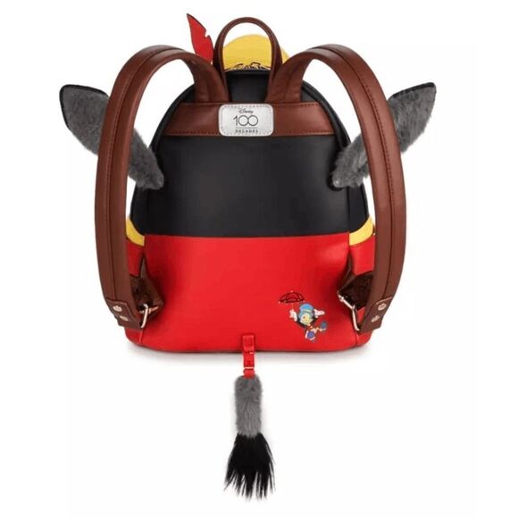 Loungefly Disney 100 Anniversary Pinocchio Donkey w/ tail Mini Backpack